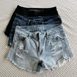 Size 24 bundle of skinny jeans and shorts. AE, banana republic, bullhead, etc